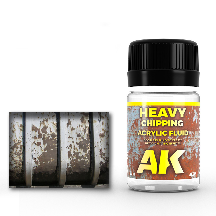 AK Heavy Chipping Effects Acrylic Fluid 35ml