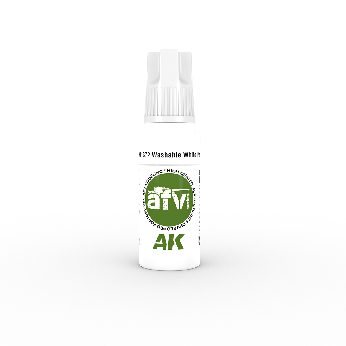 AK 3rd Acrylic WASHABLE WHITE PAINT