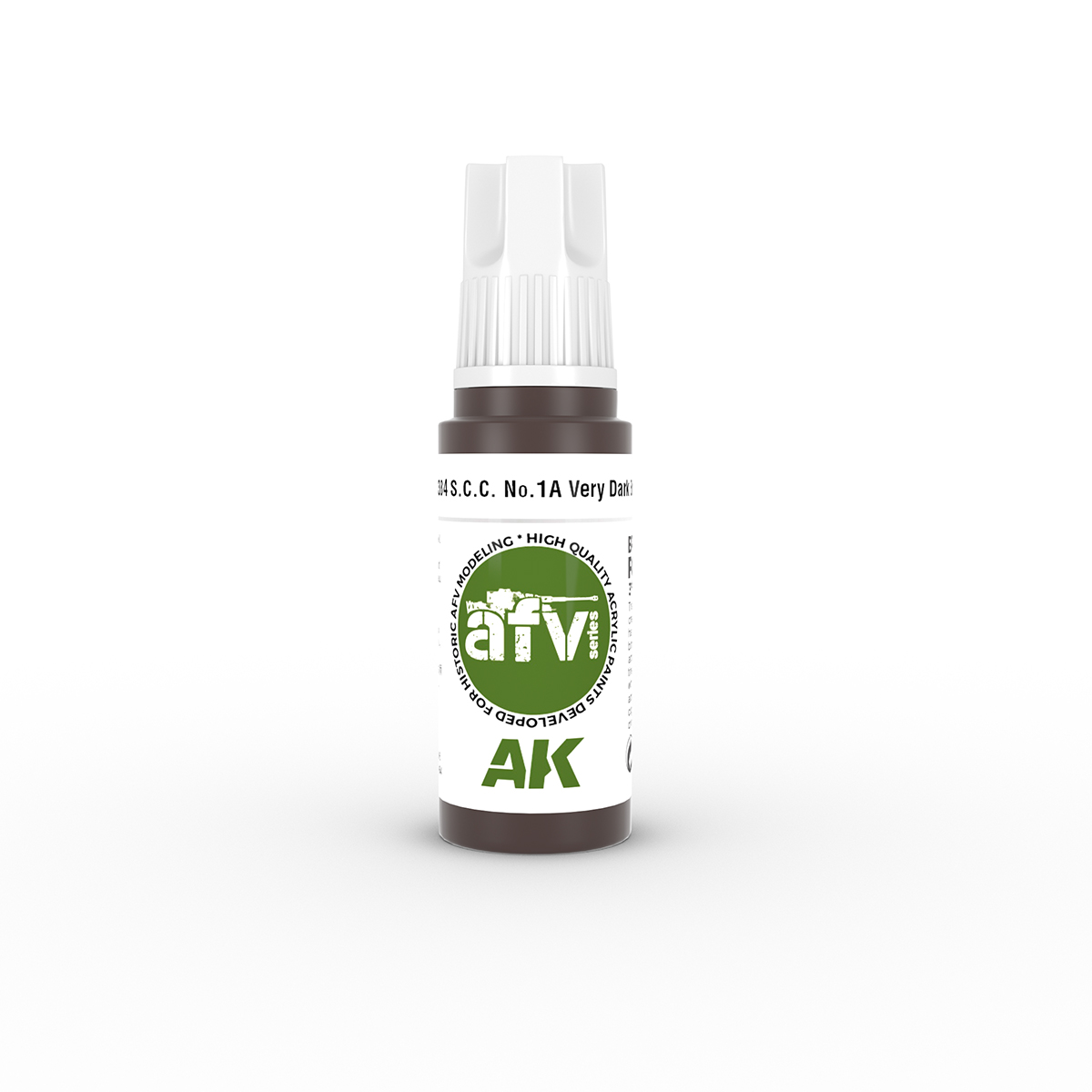 AK 3rd Acrylic S.C.C. NO.1A VERY DARK BROWN