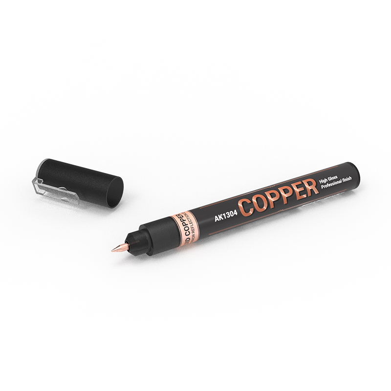 AK METALLIC LIQUID MARKER – COPPER