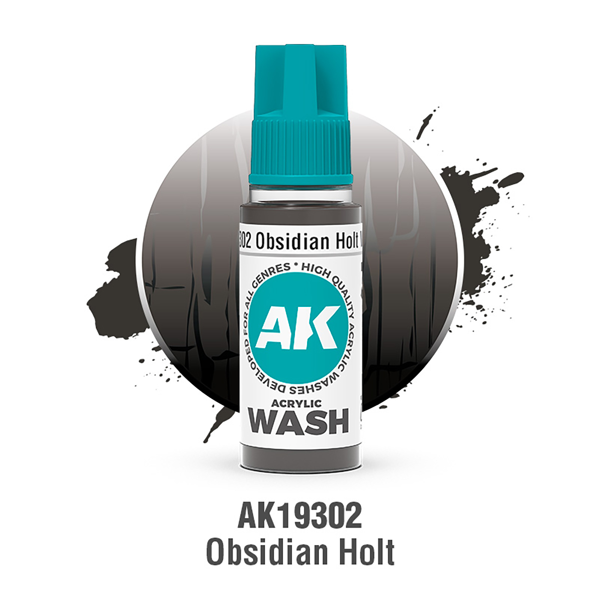AK Acrylic Wash - OBSIDIAN HOLT