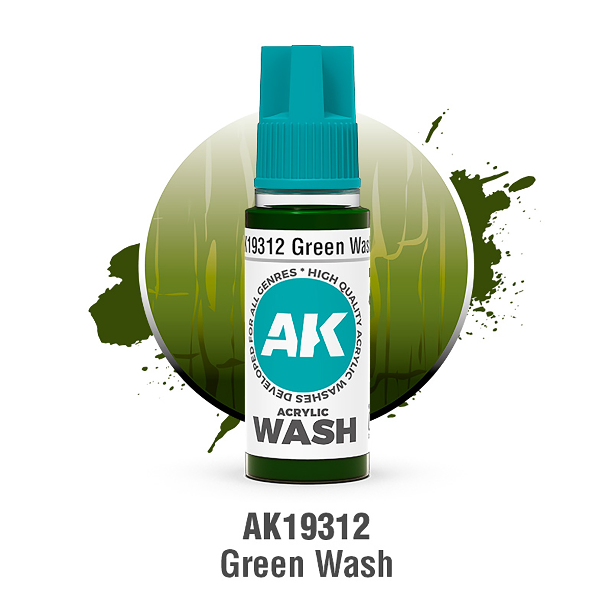 AK Acrylic Wash - GREEN