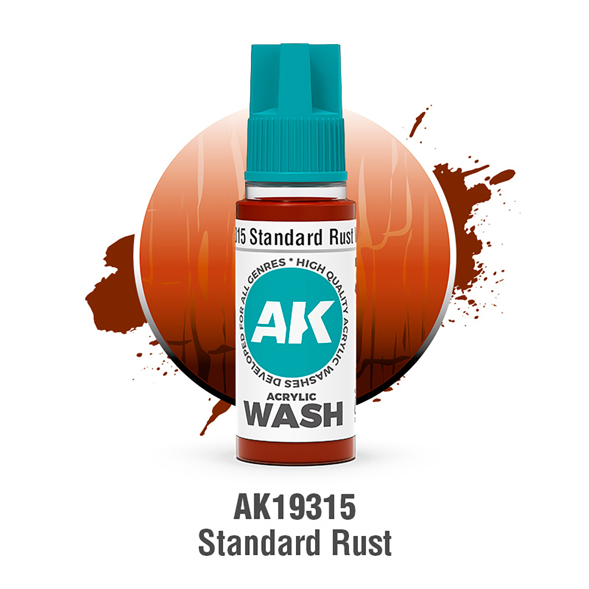 AK Acrylic Wash - STANDARD RUST