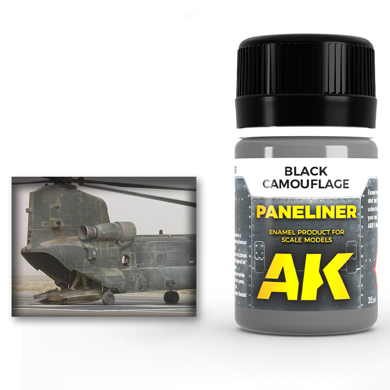AK Paneliner For BLACK CAMOUFLAGE