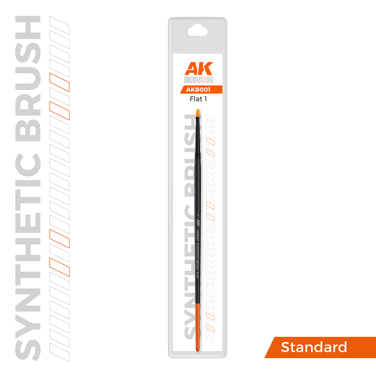 AK SYNTHETIC BRUSH – FLAT 4