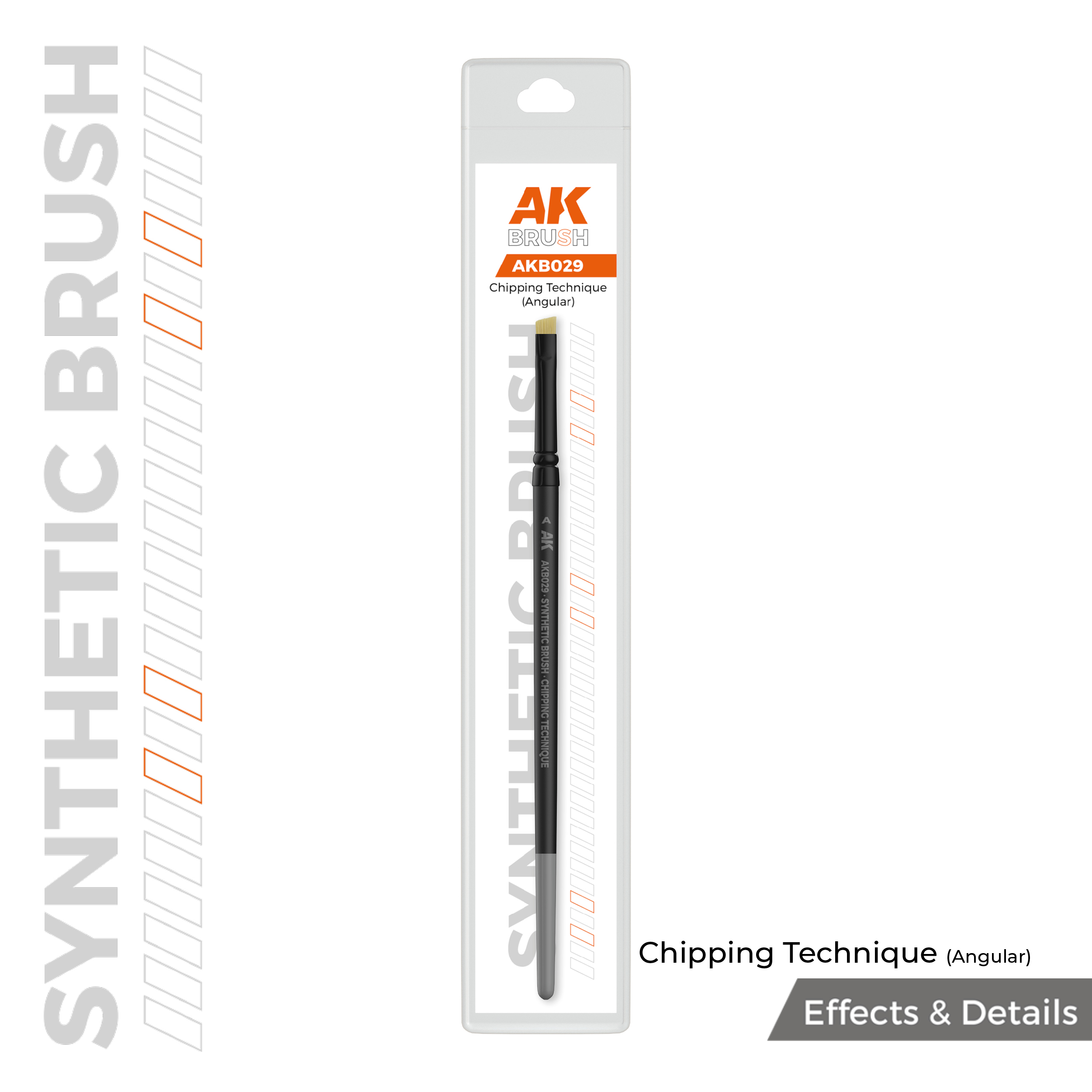 AK CHIPPING TECHNIQUE (ANGULAR) BRUSH