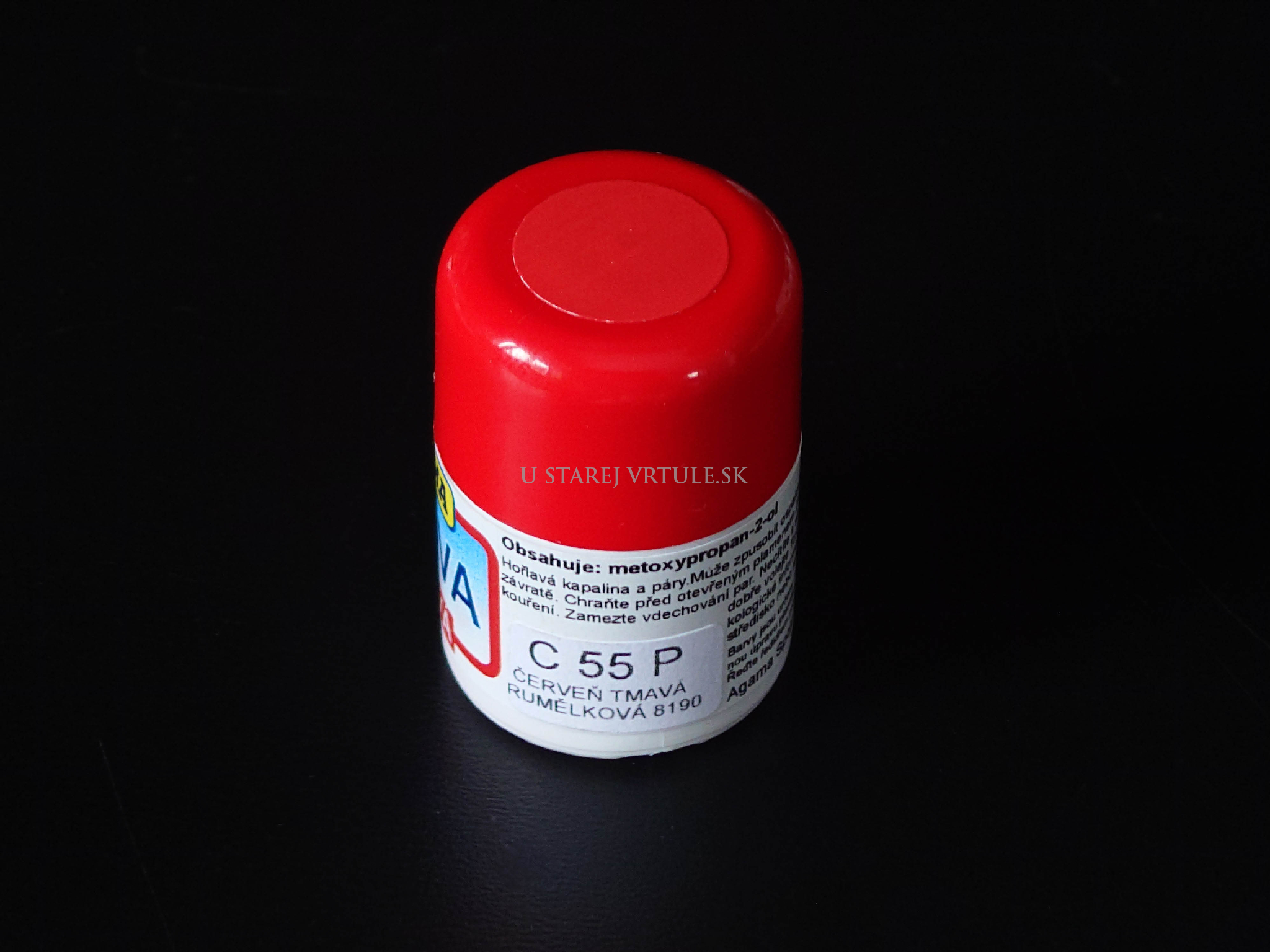 Agama Alcohol Based Color – C55 Semi-Gloss DARK VERMILLION RED 8190 – Obrázok 1