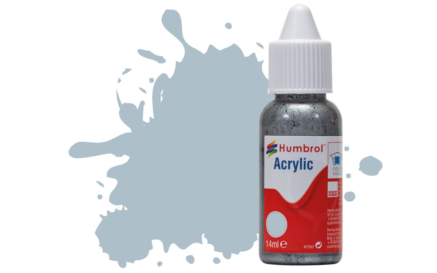 Humbrol Acrylic: 127 - US Ghost Grey - Satin – (14ml)