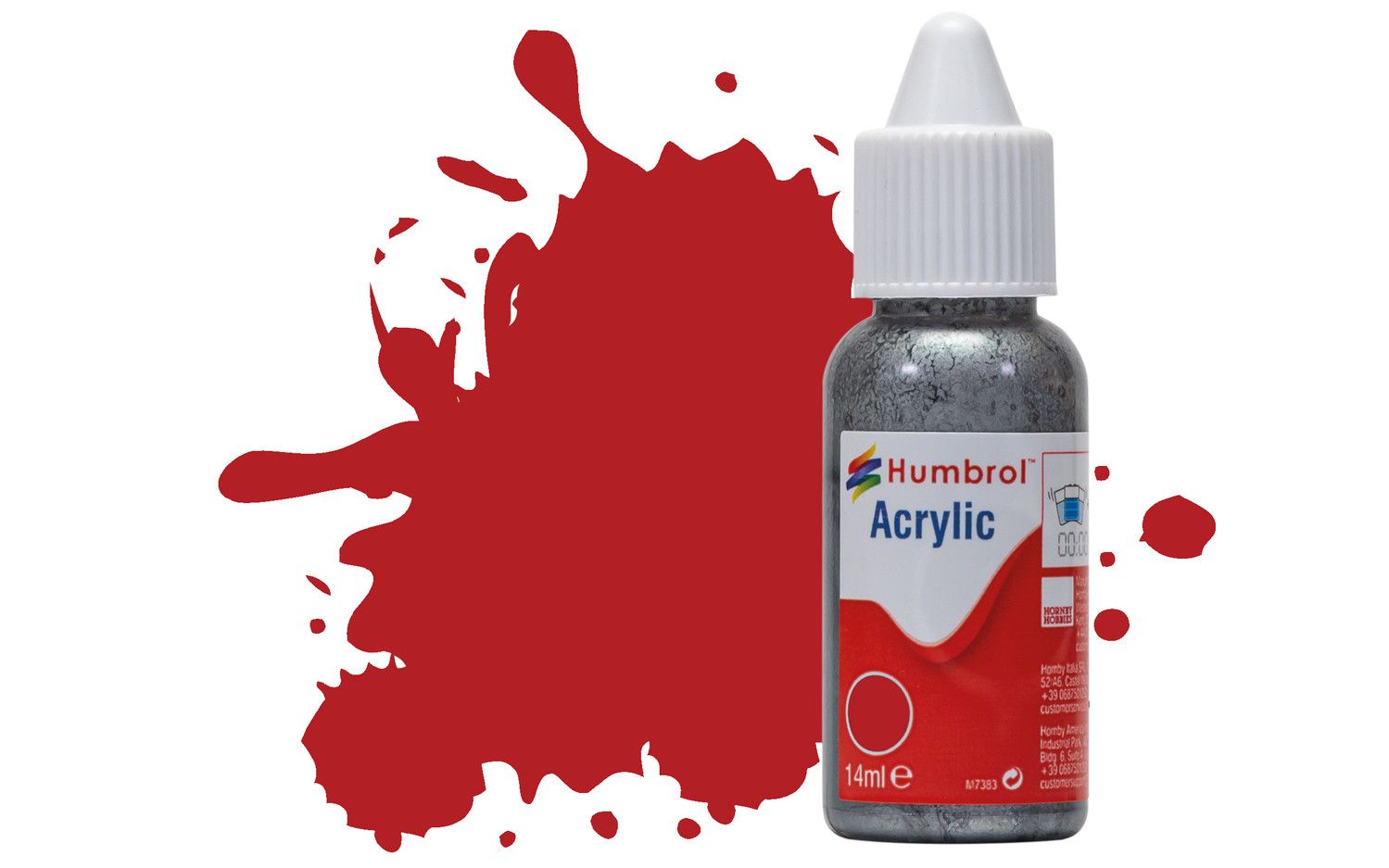 Humbrol Acrylic: 153 - Insignia Red - Matt – (14ml)