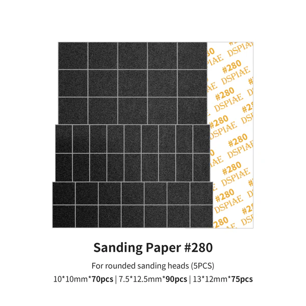 DSPIAE Sanding Paper 280 Grit