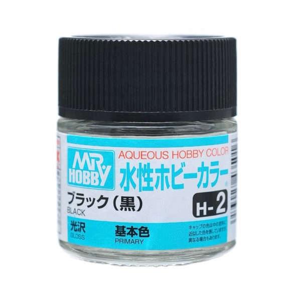 AQUEOUS HOBBY COLOR - H2 GLOSS BLACK (PRIMARY)