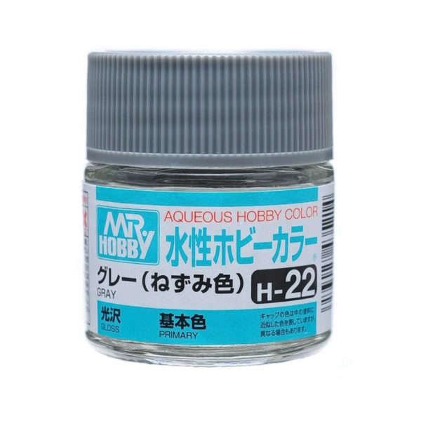 AQUEOUS HOBBY COLOR - H22 GLOSS GRAY (PRIMARY)
