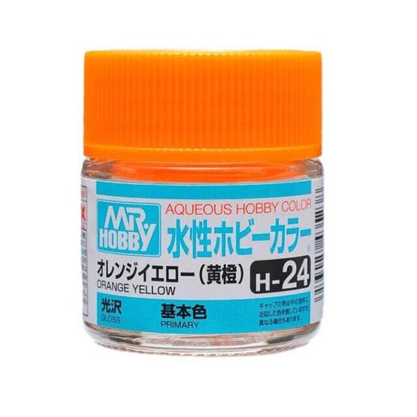 AQUEOUS HOBBY COLOR - H24 GLOSS ORANGE YELLOW (PRIMARY)