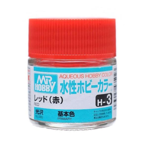 AQUEOUS HOBBY COLOR - H3 GLOSS RED (PRIMARY)