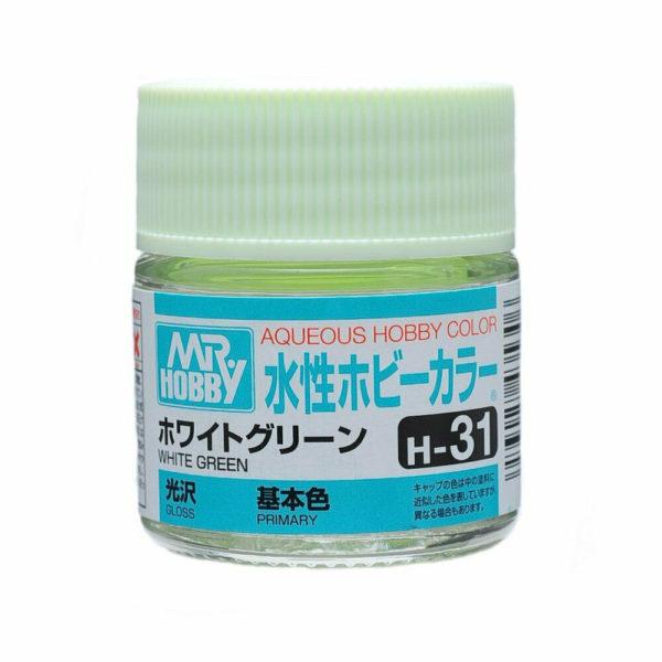 AQUEOUS HOBBY COLOR - H31 GLOSS WHITE GREEN (PRIMARY)