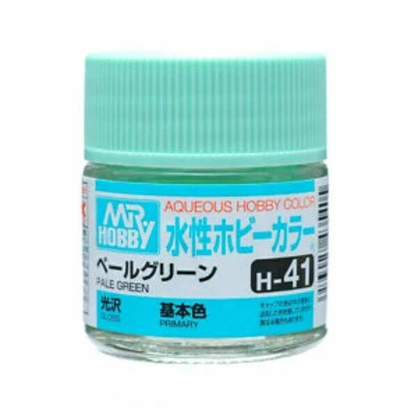AQUEOUS HOBBY COLOR - H41 GLOSS PALE GREEN (PRIMARY)