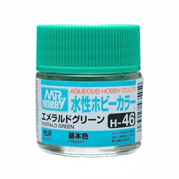 AQUEOUS HOBBY COLOR - H46 GLOSS EMERALD GREEN (PRIMARY)