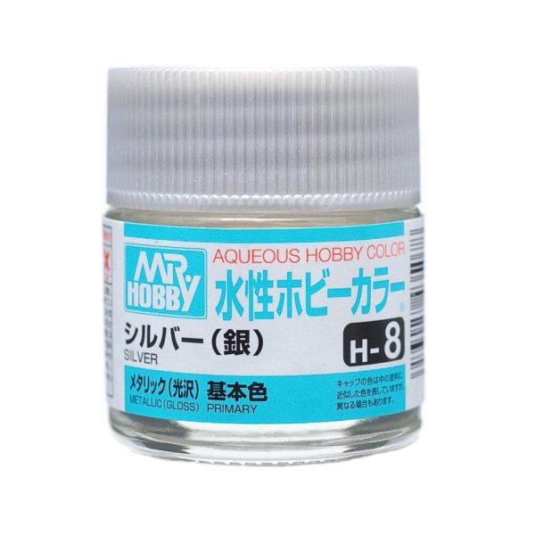 AQUEOUS HOBBY COLOR - H8 METALLIC GLOSS SILVER (PRIMARY)