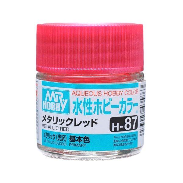AQUEOUS HOBBY COLOR - H87 METALLIC GLOSS METALLIC RED (PRIMARY)