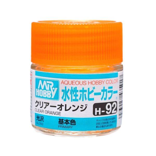 AQUEOUS HOBBY COLOR - H92 GLOSS CLEAR ORANGE (PRIMARY)