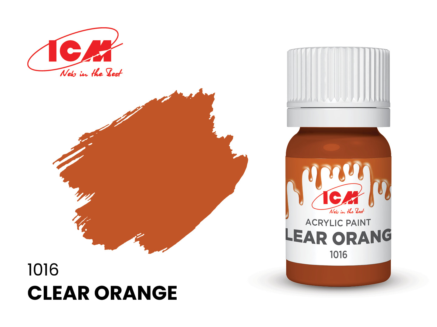 ICM Acrylic Paint Clear Orange