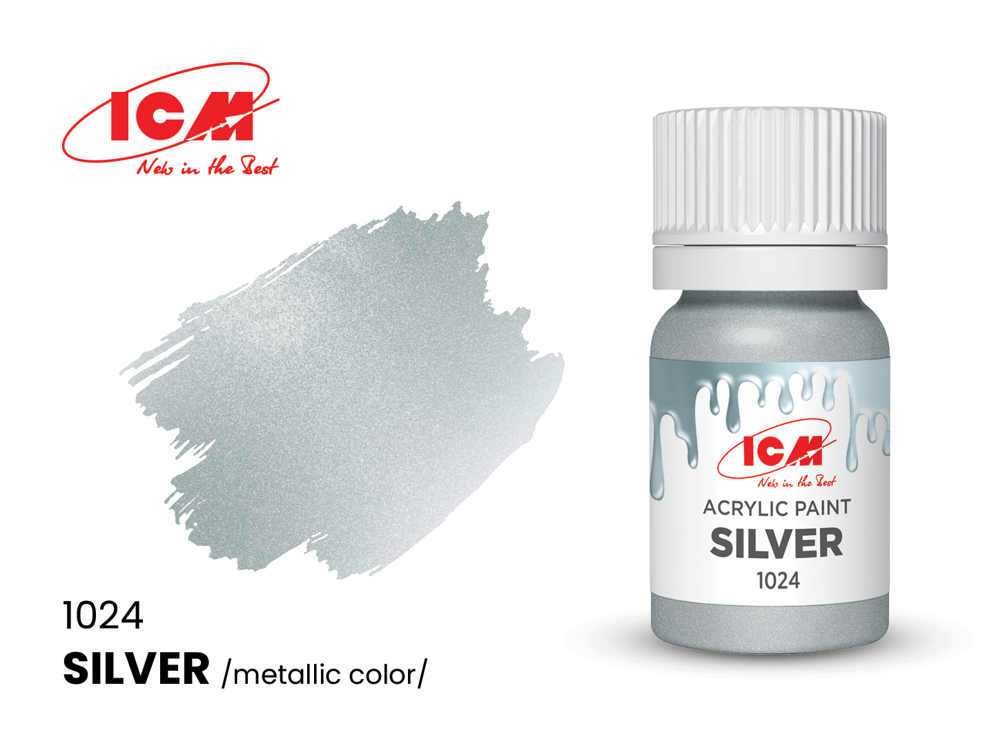 ICM Acrylic Paint Silver
