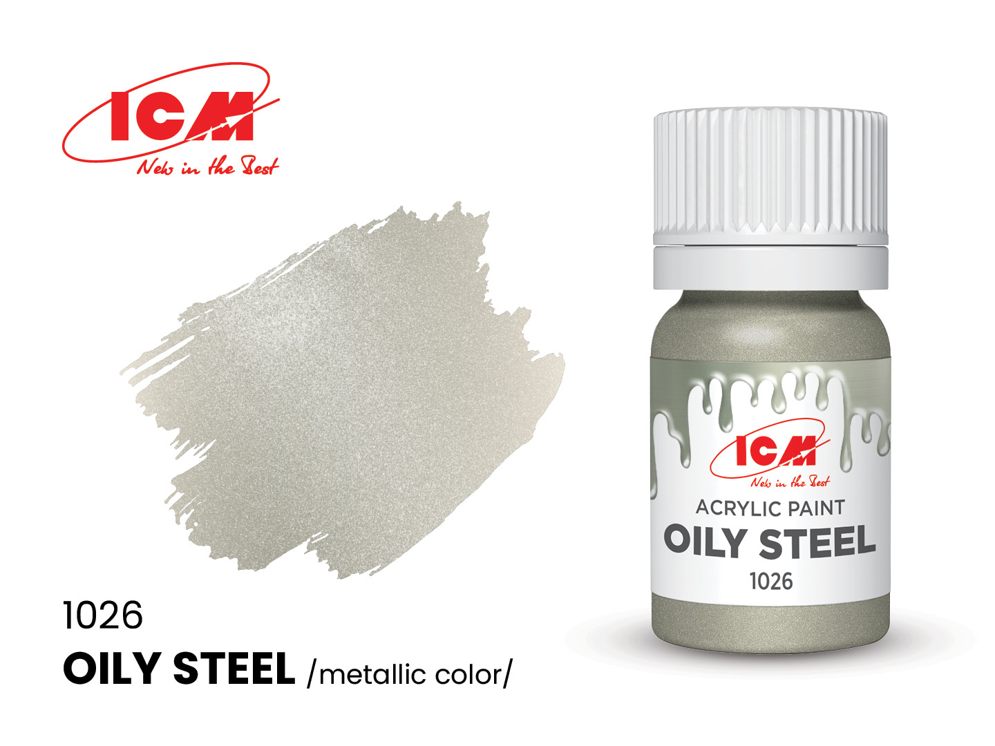 ICM Acrylic Paint Oily Steel