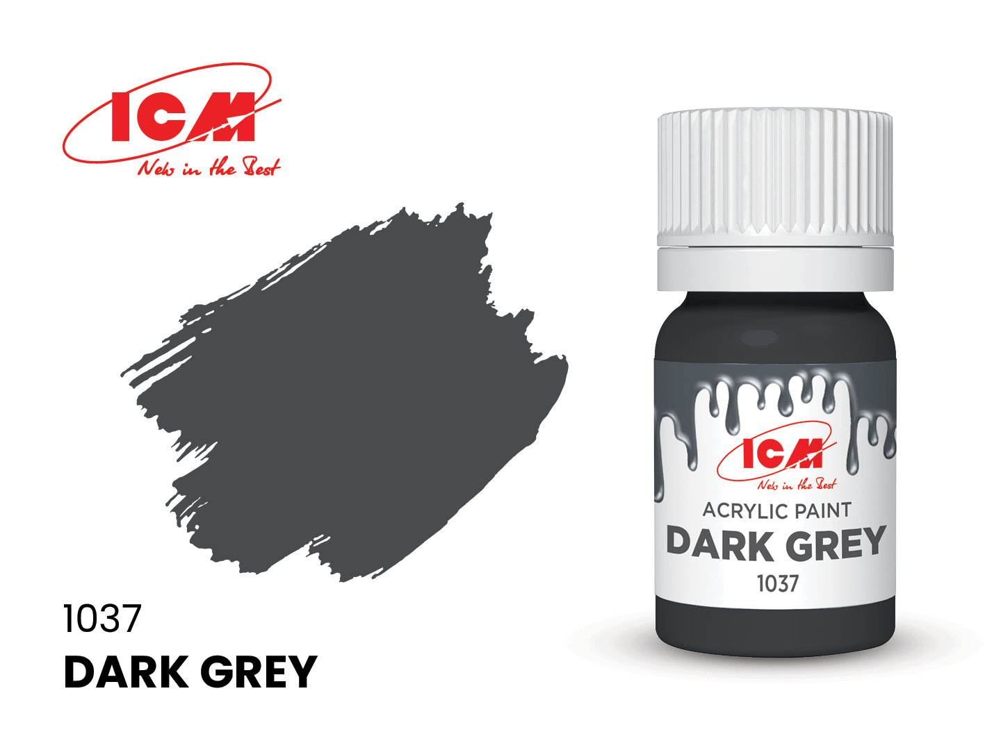 ICM Acrylic Paint Dark Grey