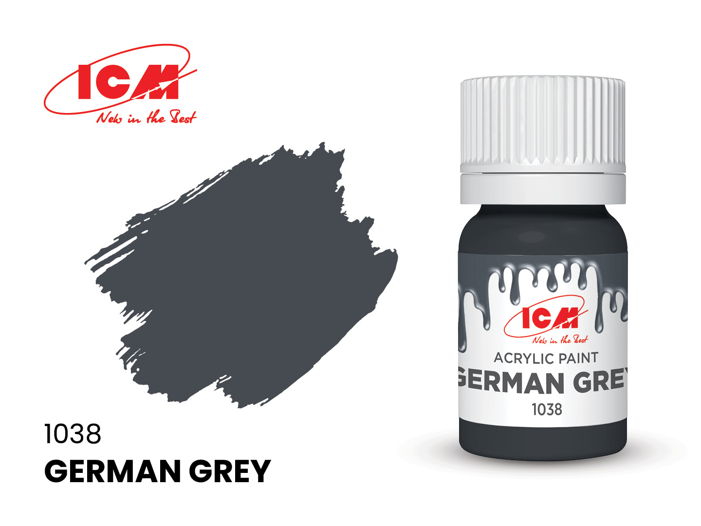 ICM Acrylic Paint German Grey