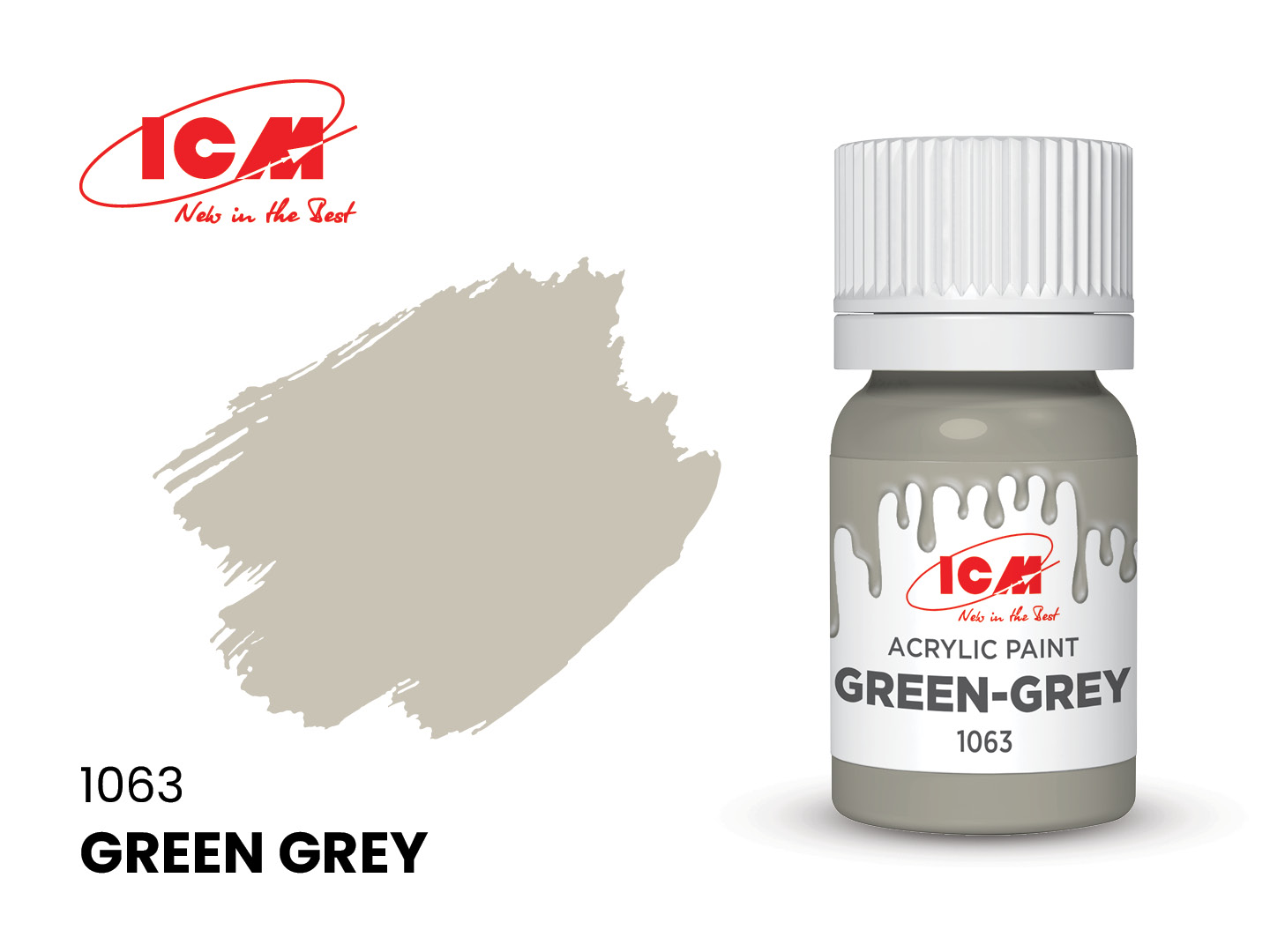 ICM Acrylic Paint Green-Grey