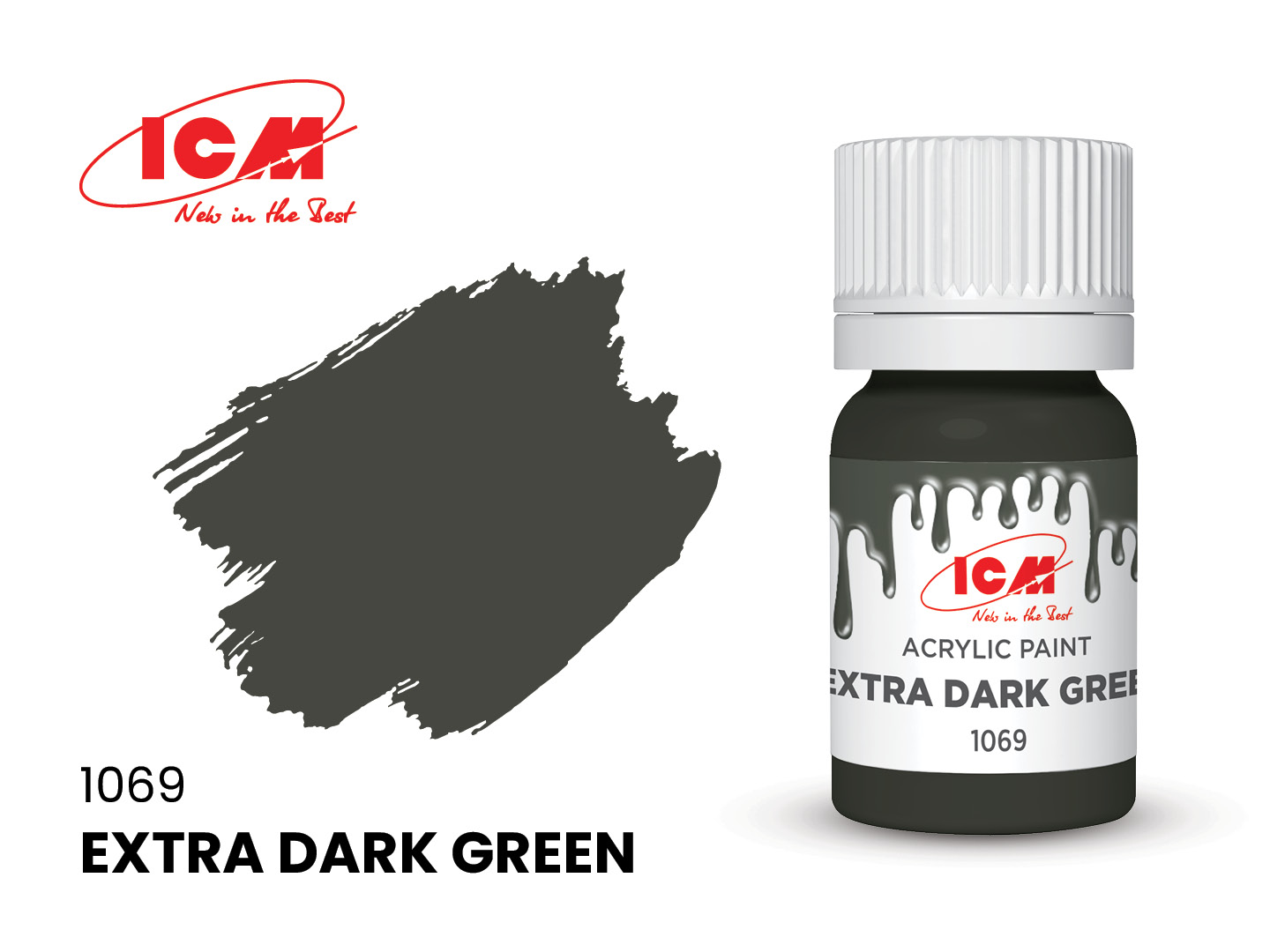 ICM Acrylic Paint Extra Dark Green