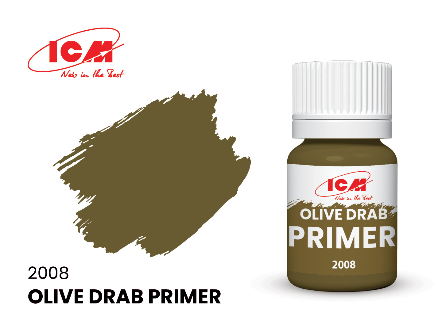 ICM Acrylic Paint Primer Olive Drab
