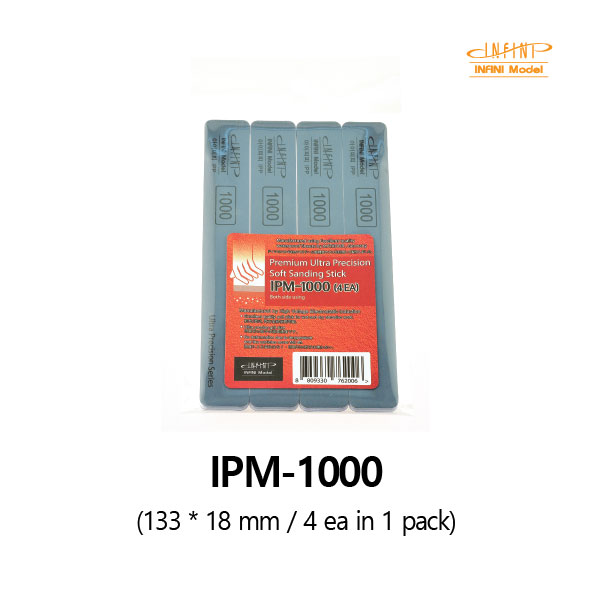 Infini Premium Ultra-Precision Soft Matador Stick Sandpaper IPM #1000 (4pcs)