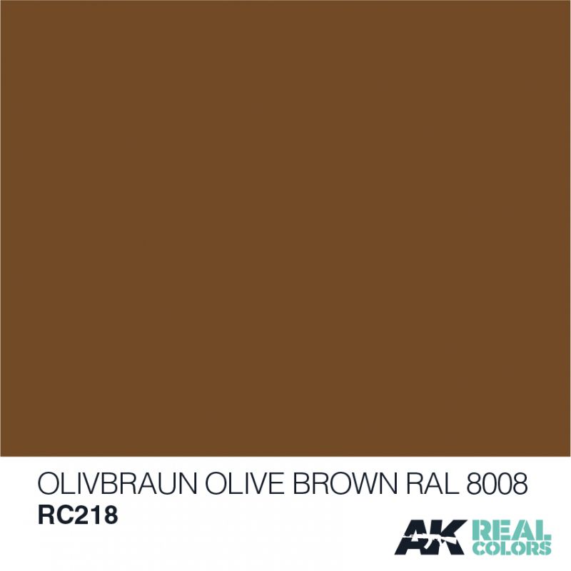 AK Real Colors RC218 Olive Braun-Olive Brown RAL 8008