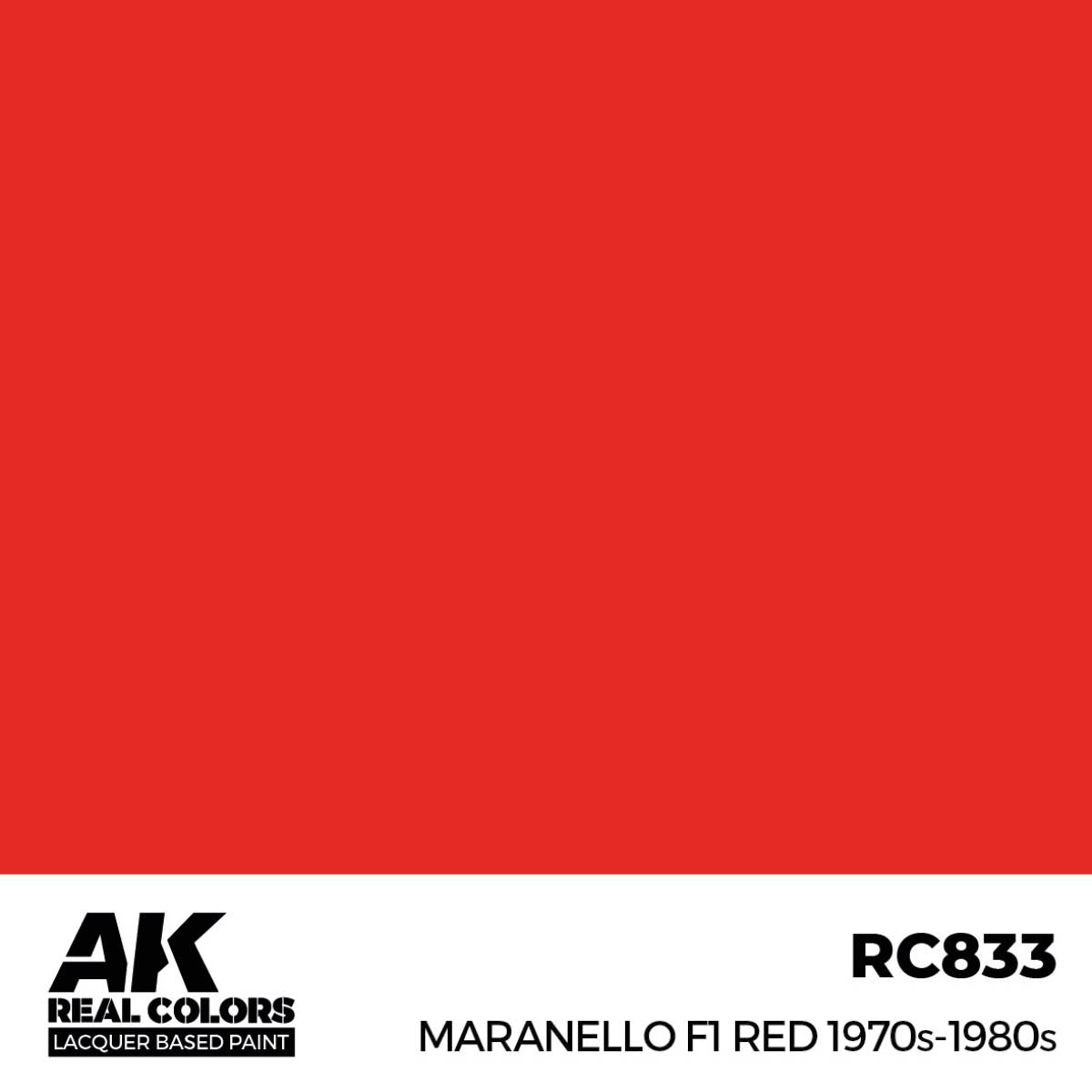 AK Real Colors RC833 Maranello F1 Red 1970s-1980s