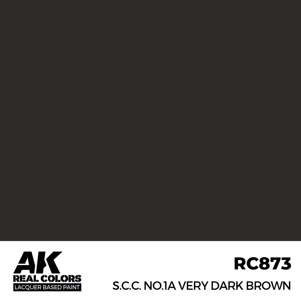 AK Real Colors RC873 S.C.C. No.1A Very Dark Brown