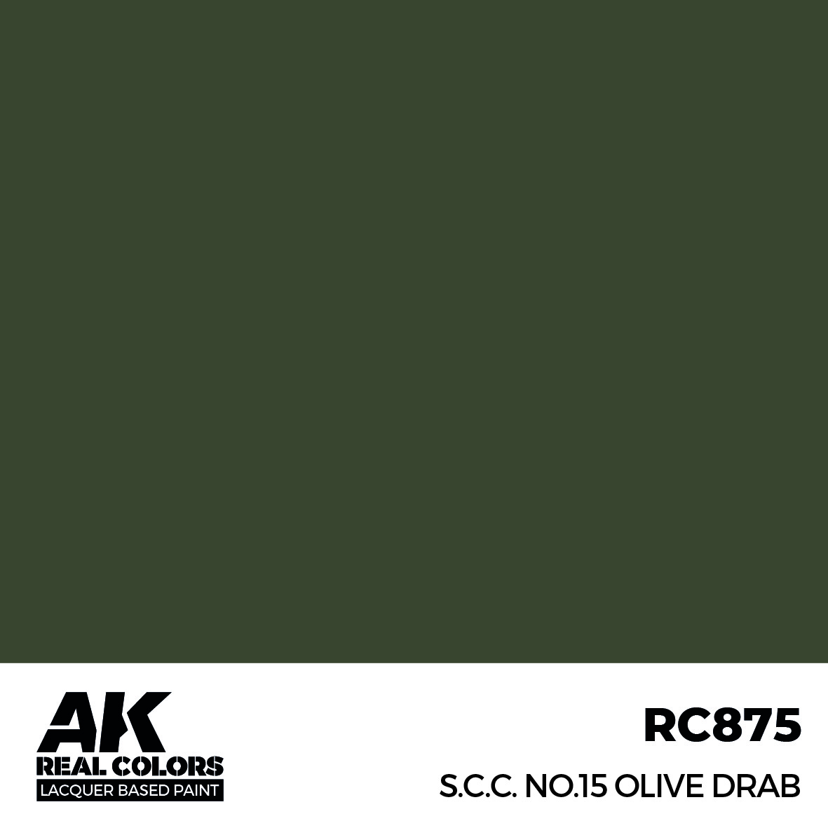 AK Real Colors RC875 S.C.C. No.15 Olive Drab