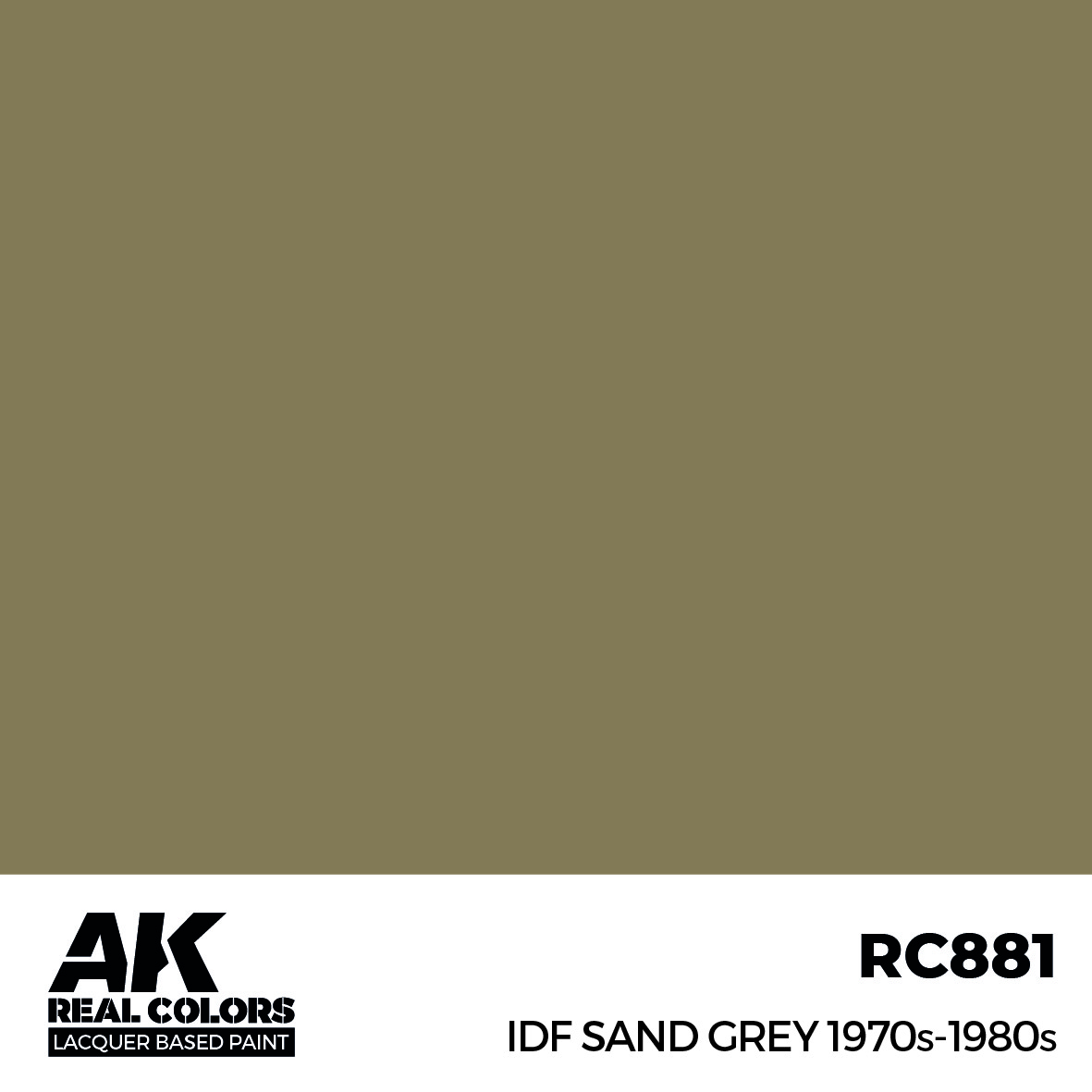 AK Real Colors RC881 IDF Sand Grey 1970s-1980s