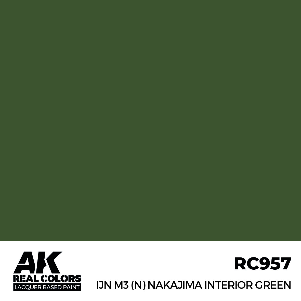 AK Real Colors RC957 IJN M3(N) Nakajima Interior Green