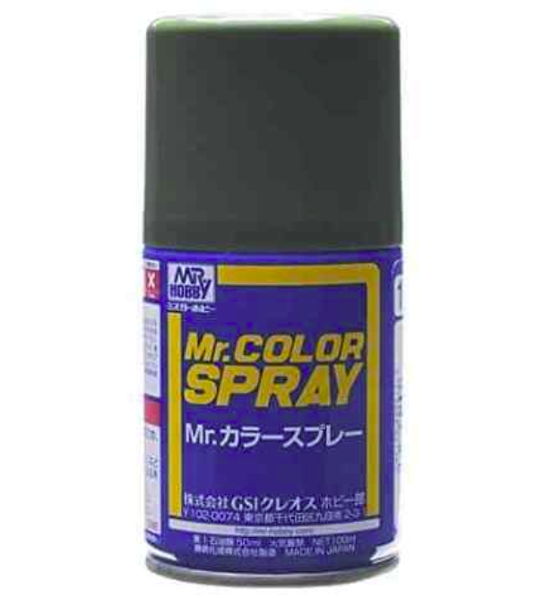 Mr.Color Spray S129 Semi-Gloss Dark Green(Nakajima) 100ml