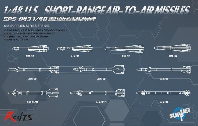 U.S. Short-Range Air-to-Air Missiles 1/48
