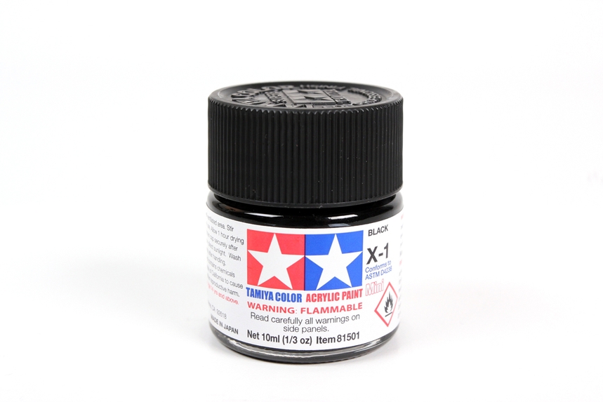 Tamiya Acrylic Mini X-1 Black Gloss