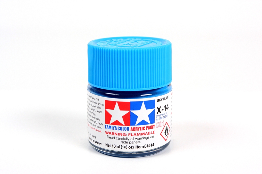 Tamiya Acrylic Mini X-14 Sky Blue Gloss
