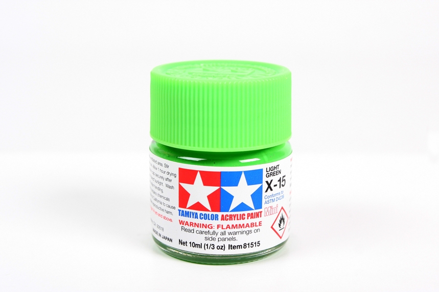 Tamiya Acrylic Mini X-15 Light Green Gloss