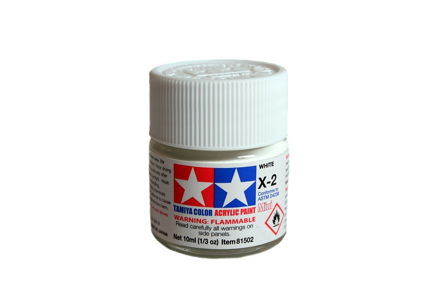 Tamiya Acrylic Mini X-2 White Gloss