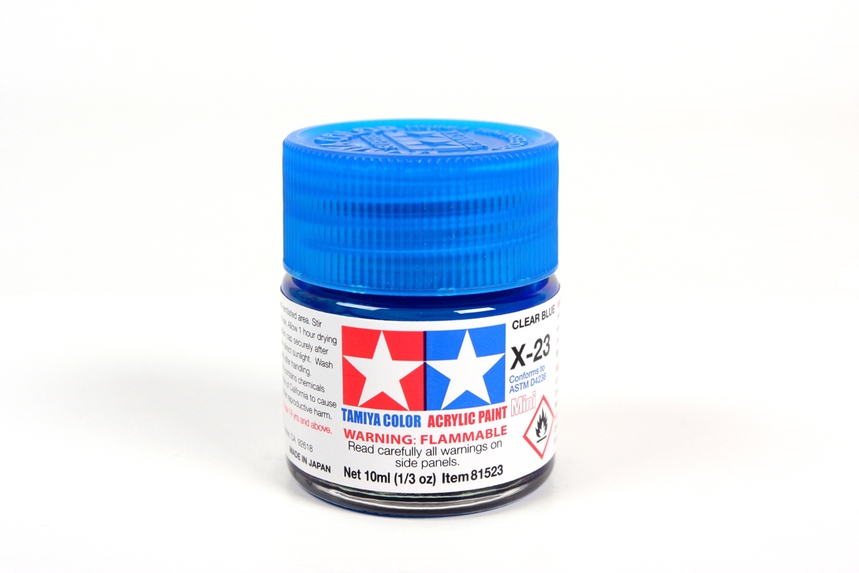 Tamiya Acrylic Mini X-23 Clear Blue Gloss
