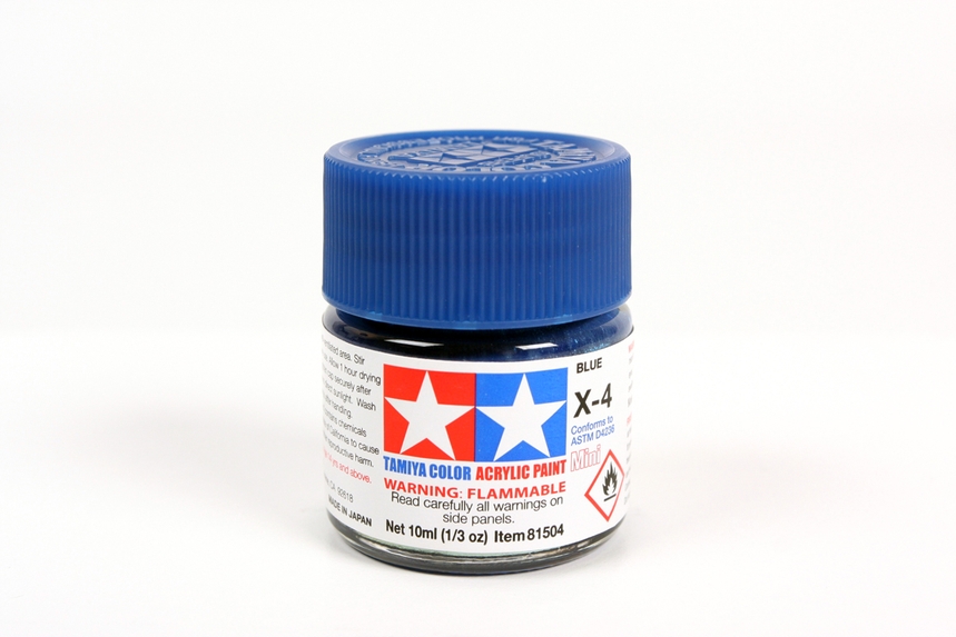 Tamiya Acrylic Mini X-4 Blue Gloss