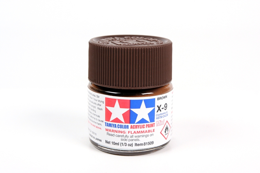 Tamiya Acrylic Mini X-9 Brown Gloss