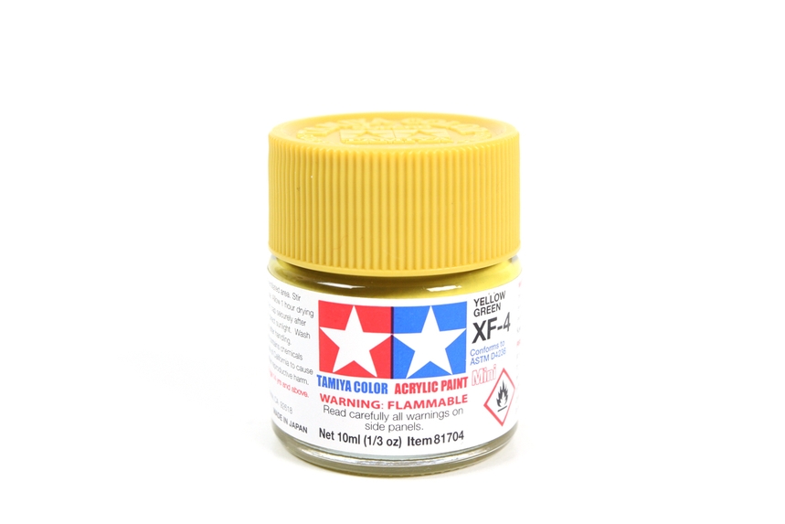 Tamiya Acrylic Mini Xf-4 Yellow Green