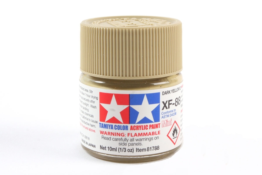 Tamiya Acrylic Mini Xf-88 Dk Yellow 2